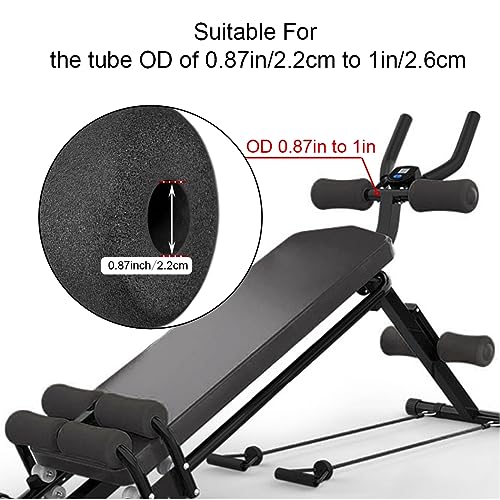 OTFAITP Sponge Foam Foot Pad Roller Pair Used for Replacing Gym Exercise Equipment Suitable for 1inch Rod Foam 571 X 295 Od X 087 Id - Image 3