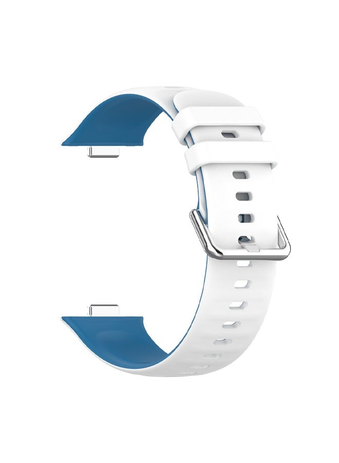 NeoFit 4 Pcs Silicone Two-tone Color Combination Band Applicable to Huawei Watch Fit 5/Fit 5 Pro/ Fit 4/Fit 4 Pro/Fit 3 Soft Replacement Strap Compatible with Huawei Fit 3 Watch Bands - Image 2