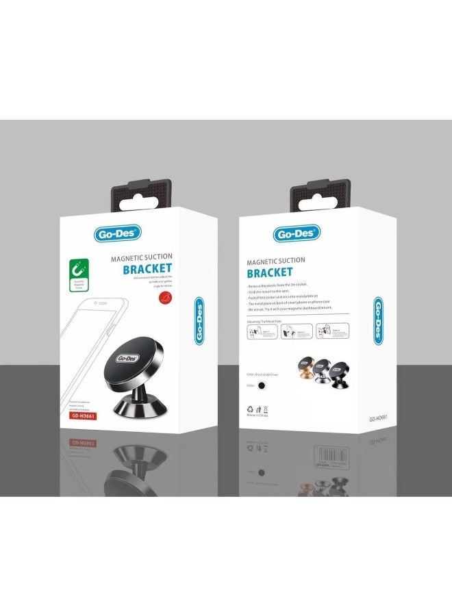 GO-DES Magnetic Suction Bracket Black - Image 2