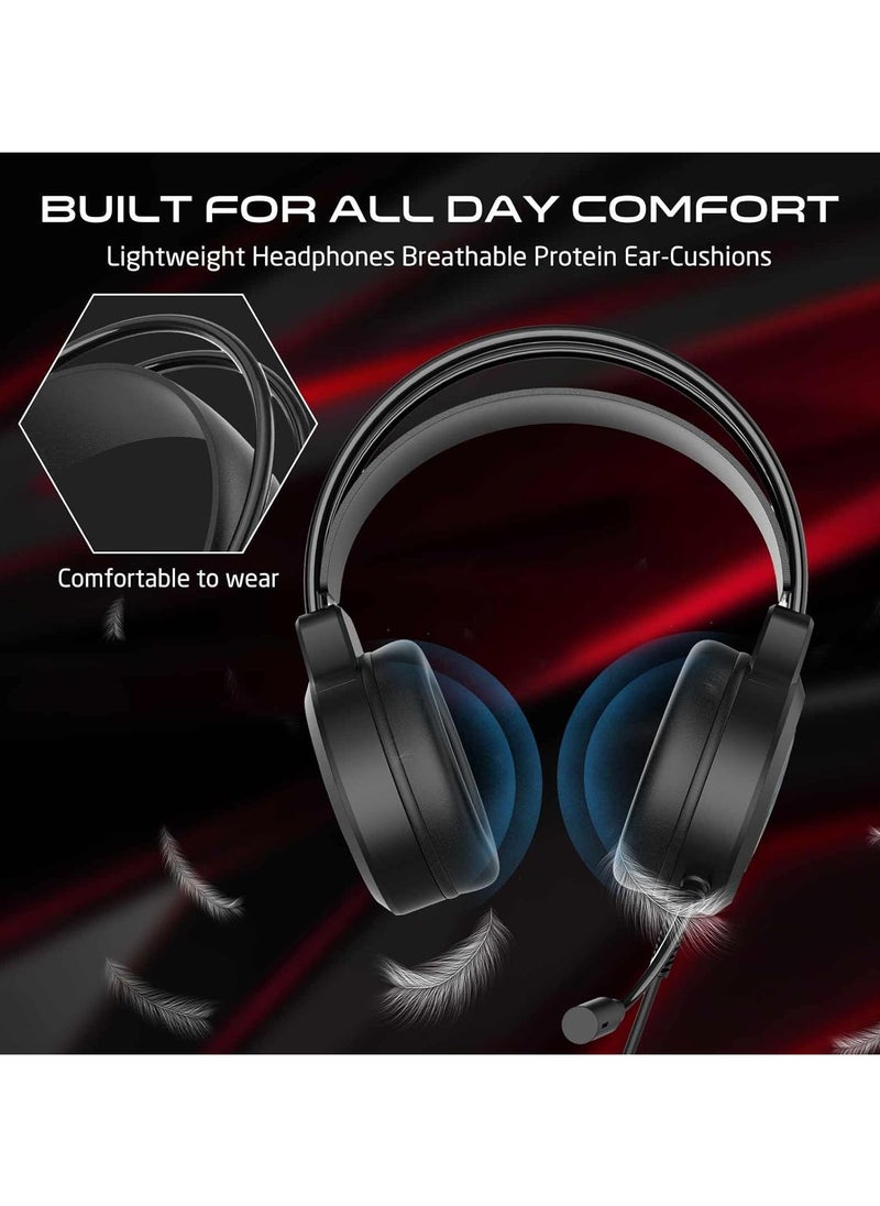 GameOn - GAMEON GOT100 Ravenstrike RGB Gaming Headset - Black - Image 1
