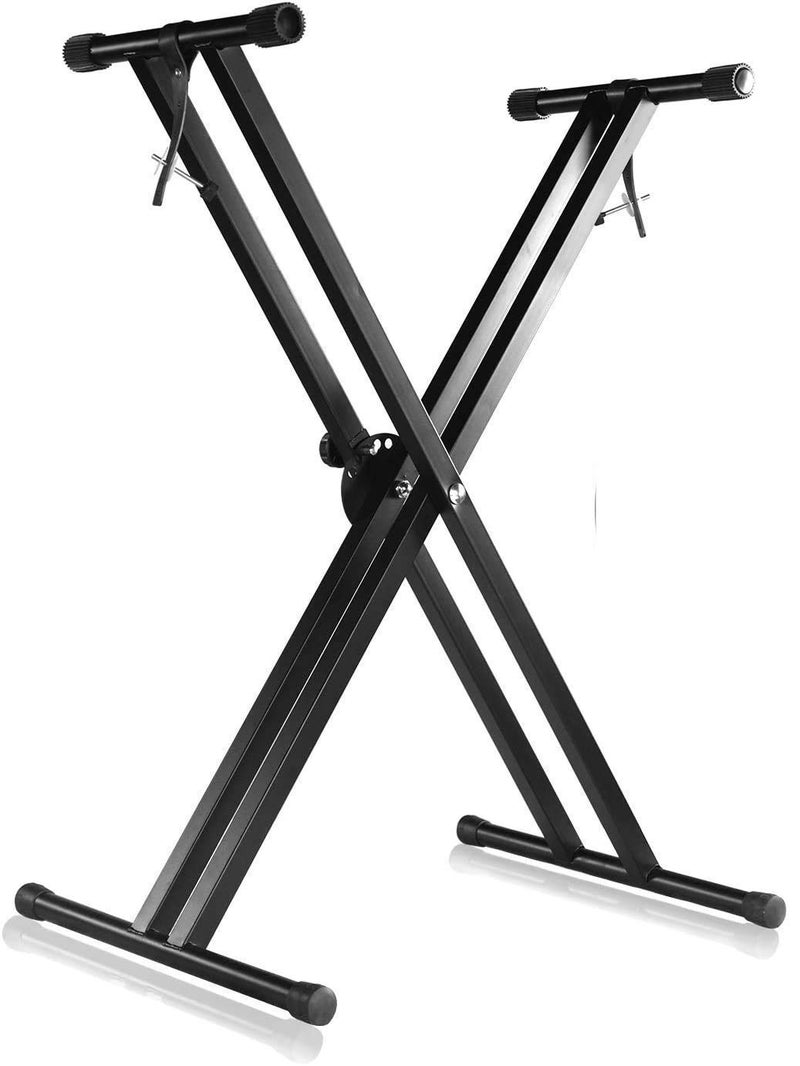 Juarez JAK200 Electronic Piano Keyboard X-Type Universal Keyboard Instrument Double-Braced X-Style Stand, Piano Keyboard Stand with Locking Straps, ASSEMBLY REQUIRED - Image 1