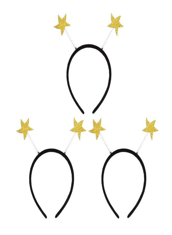 Amosfun Star Head Hoop - Golden Felt Fabric Headband for Decorative Parties and Celebrations 8.85 x 8.26 x 0.39 Inch Fun Headwear Accessory - Image 1