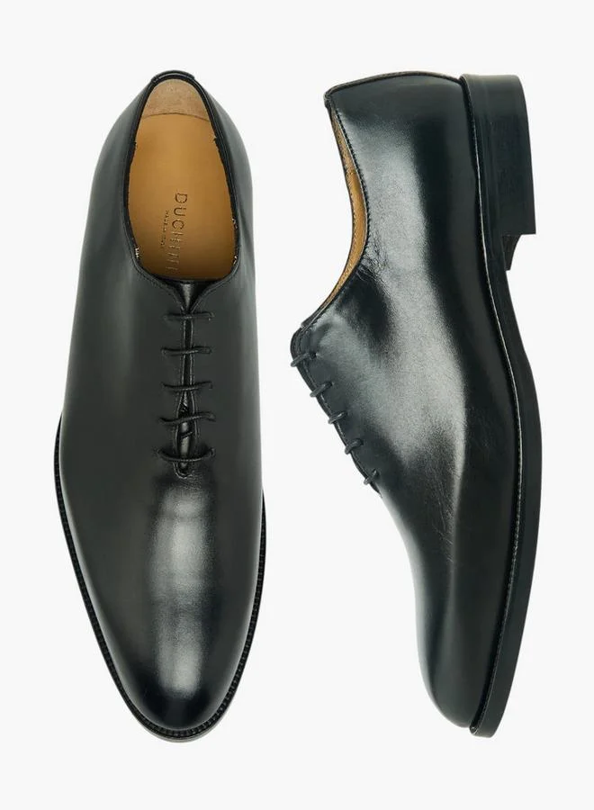 دوتشيني Men Lace-Up Leather Oxford Loafers