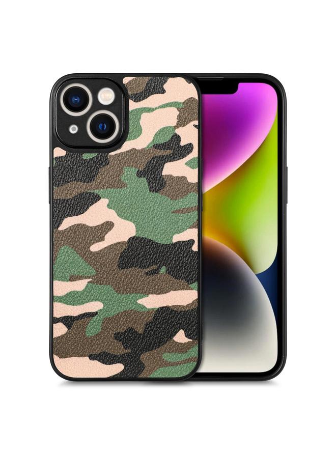 S-TOP Case For iPhone 14 Camouflage Back Cover Leather Phone Case - Image 1