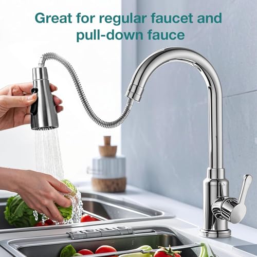 BIRDLINE Tap Extender for Kitchen Sink – 360° Flexible Faucet Extension Attachment | 3-Mode Water-Saving Kitchen Tap Aerator Shower | Tap Extension for Sink, Basin & Wash Area Upgrade Your Kitchen. - Image 3
