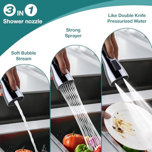 BIRDLINE Tap Extender for Kitchen Sink – 360° Flexible Faucet Extension Attachment | 3-Mode Water-Saving Kitchen Tap Aerator Shower | Tap Extension for Sink, Basin & Wash Area Upgrade Your Kitchen. - Image 2