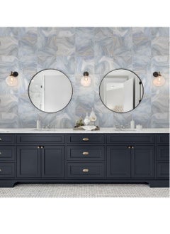 RATSAW Marble Tile Sticker, 10 Pcs 20x20cm Decorative Stick Tile Stickers Self-Adhesive Peel and Stick Tile Backsplash Vinyl Wall Stickers for Kitchen Bathroom Tile Wall Fireplace Decoration Stickers  - Image 5