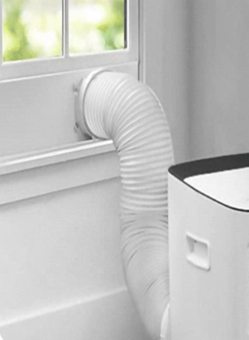 GGOOT Portable Air Conditioner Pipe Kit | Portable Vent Exhaust Hose for Indoor and Outdoor Use,Anti-Clockwise Thread & Length up to 60in Universal Replacement AC Hose for Many Portable AC, White - Image 2