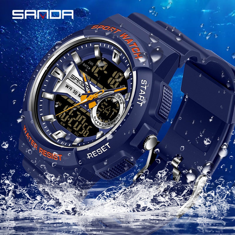 New Electronic Youth Student Watch Fashion Trend Cool Couple Men'S And Women'S Watches A - Image 2