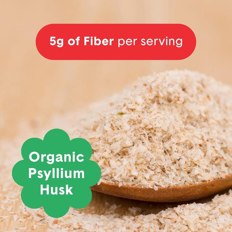 Bellway Super Fiber Powder  Fruit Sugar Free Organic Psyllium Husk Powder Fiber Supplement for Regularity Bloating Relief  Digestive Health PlantBased Strawberry Watermelon 50 Servings - Image 3
