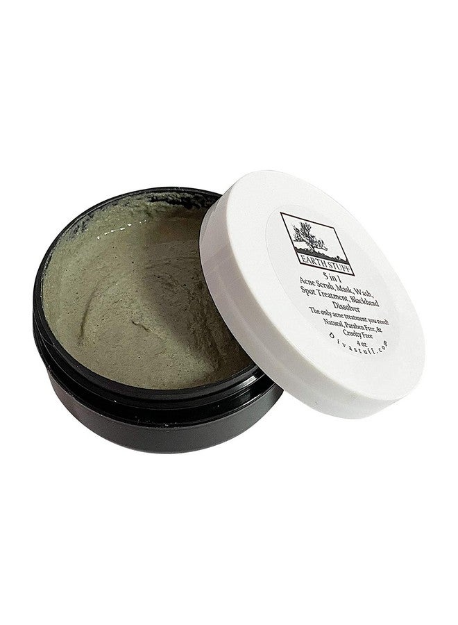 Diva Stuff Earth Stuff 5 In 1 Acne Scrub Mask Wash Spot Treatment And Black Head Dissolver For Cystic Severe And Mild Acne 4Oz Jar By Diva Stuff - Image 2