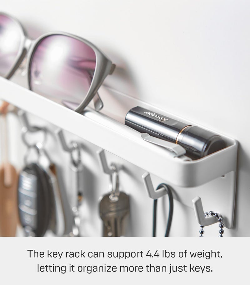 YAMAZAKI Home Smart Magnetic Key Rack with Tray - Steel - Image 5