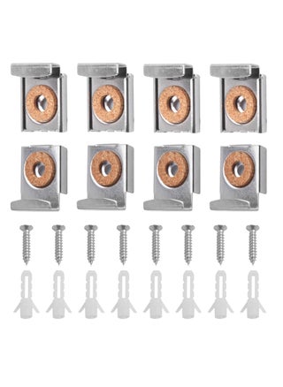8 Pcs Adjustable Mirror Hanger Clips, Perfect for Unframed Mirrors in Bathrooms, Living Rooms and Public Spaces, Easy Installation and Durable Design - pzsku/Z2E042DC0899BFEE9797FZ/45/_/1722599884/7bb95839-32ca-4bfd-acf5-07116fdfa045