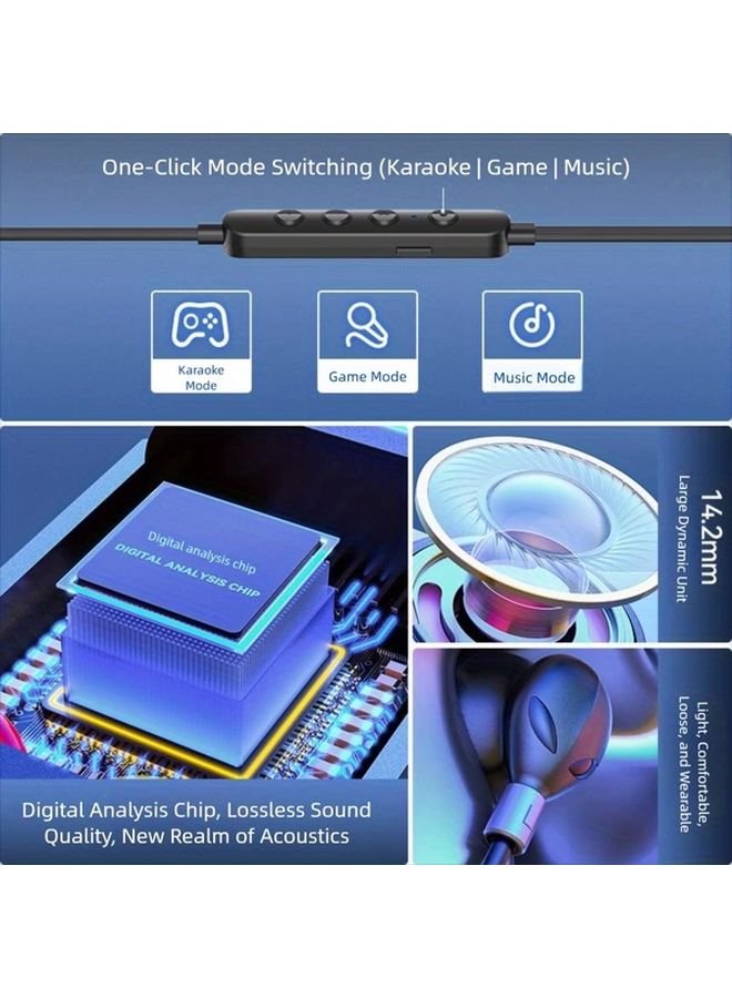 سماعات أذن سلكية من النوع C لجهاز iPhone 16 Pro Max بيضاء مع إلغاء الضوضاء وميكروفون - Image 2