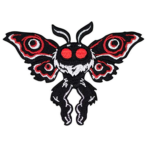 Winks For Days Mothman Cryptid Creature Embroidered Iron-On Patch - Image 1