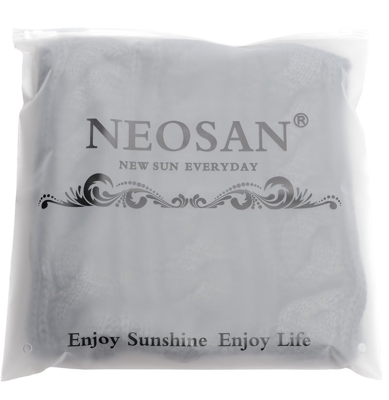 NEOSAN Womens Thick Ribbed Knit Winter Infinity Circle Loop Scarf Twist Teal - Image 5