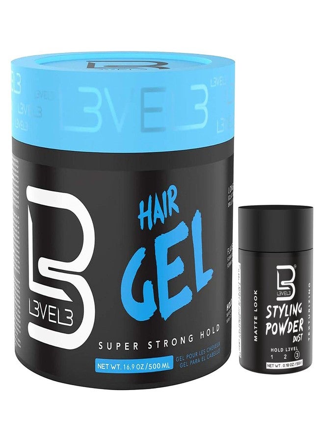 L3 - Hair Gel - Super Strong Hold - Flake Free - Long Lasting Shine - For Men and Women - Level 3 Gel - Add Volume and Texture - Image 1