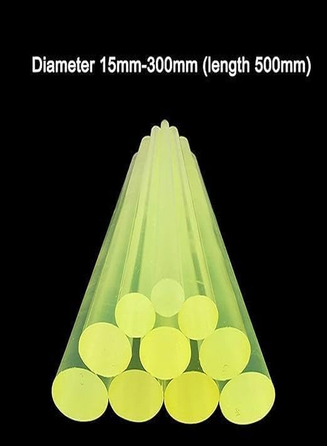 Brigst Industrial Grade Polyurethane Rubber Rod, Translucent Yellow-Green, 15-300mm Diameter x 500mm Length, Oil Resistant, High Strength PU Material for Industrial Applications - Image 4