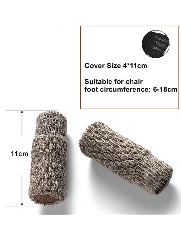 Knitted Furniture Elastic Chair Leg Socks Floor Protectors for Moving Easily Anti-scratch Reduce Noise Chair Leg Cover  - Image 4