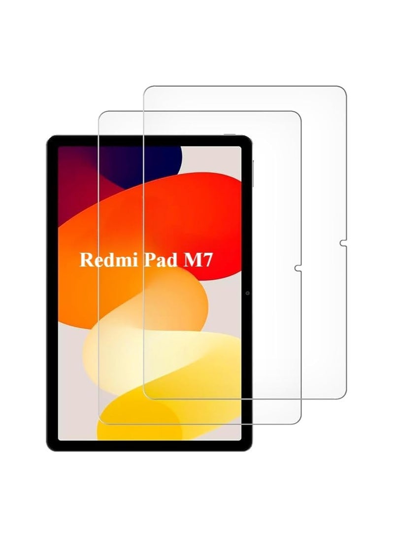 (2 Packs) Screen Protector for Xiaomi Redmi Pad M7 11 inch 2025, Tempered Glass, Scratch Resistant, Bubble Free, HD Transparent - Image 1