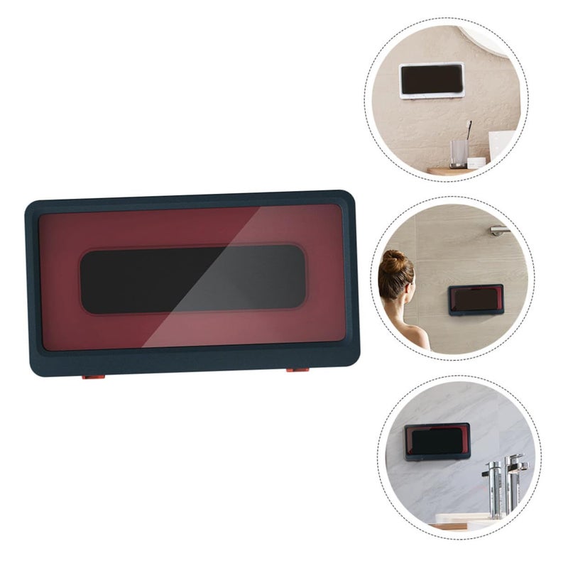 Touchable Seal Wall Mounted Bathroom Phone Holder Storage Box Durable - Image 4