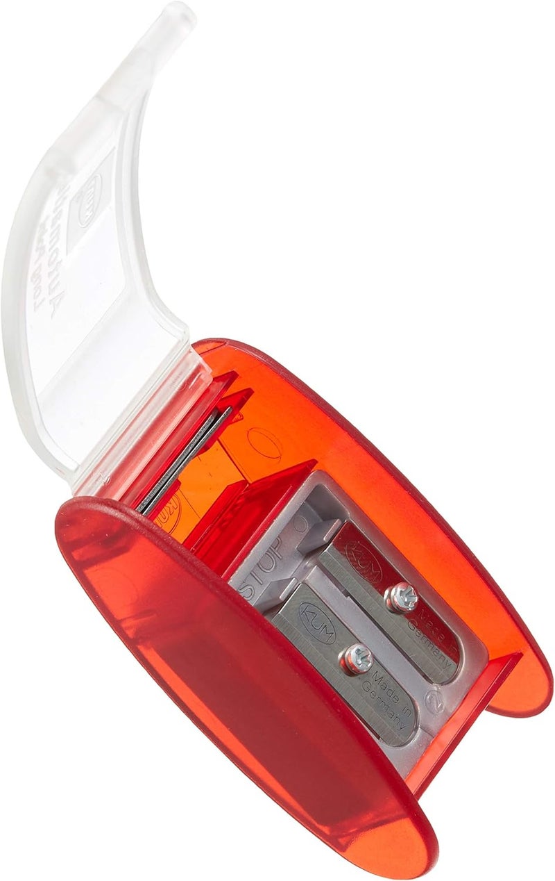 KUM AS2 Two Hole Automatic Long Point Pencil Sharpener - Compact and Portable Design - Image 2