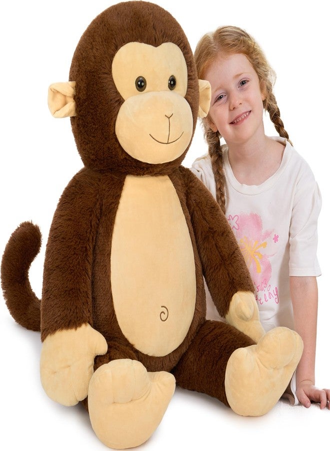 BENINY 30" Giant Plush Monkey - Super Soft & Huggable Stuffed Animal, Cuddly Toy & Pillow for Kids & Adults, for Bedtime & Playtime - Image 1