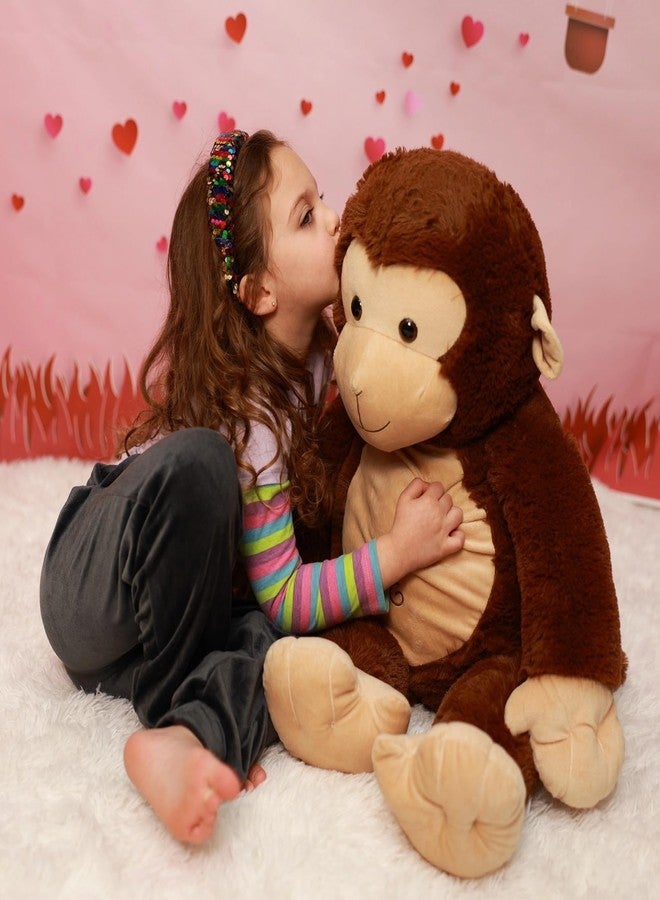 BENINY 30" Giant Plush Monkey - Super Soft & Huggable Stuffed Animal, Cuddly Toy & Pillow for Kids & Adults, for Bedtime & Playtime - Image 4