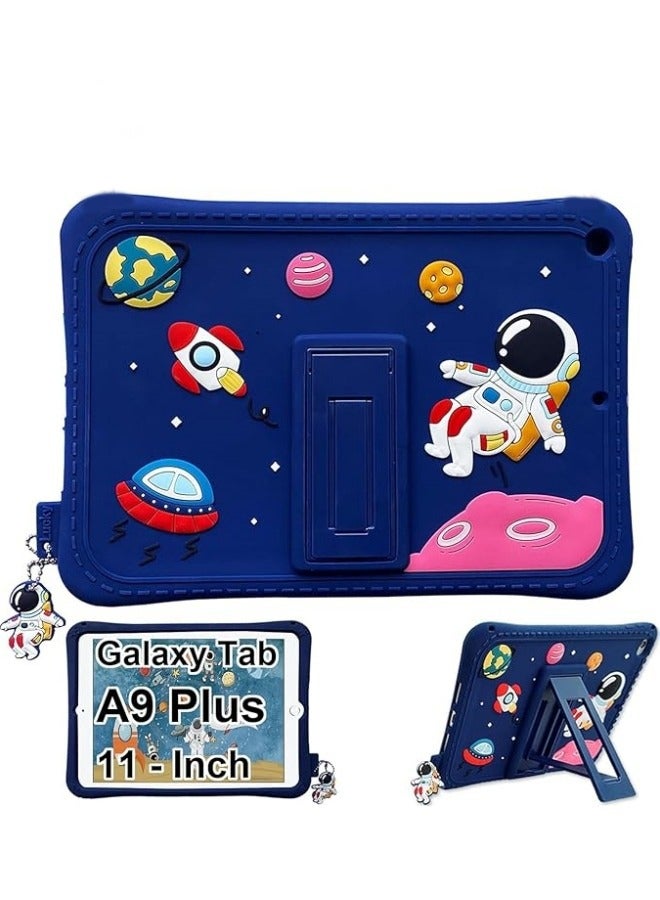Kids Case Compatible with Samsung Galaxy Tab A9 Plus 11 Inch 2023 (SM-X210/X216B/X218U) Shockproof Friendly Silicon Cartoon Cute Cover - Image 1