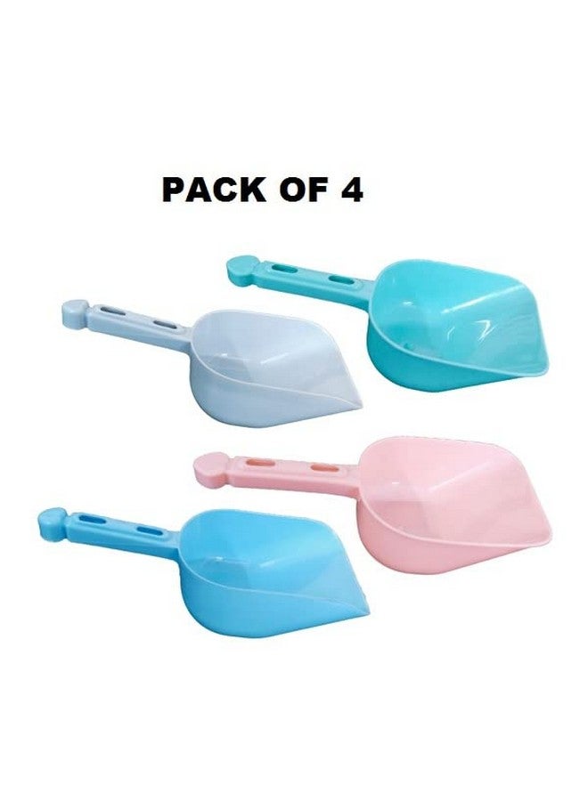 CSM Multipurpose Plastic Scoop | Plastic Scoops for Grain, Flour, Sugar (Pack of 4) - Image 3