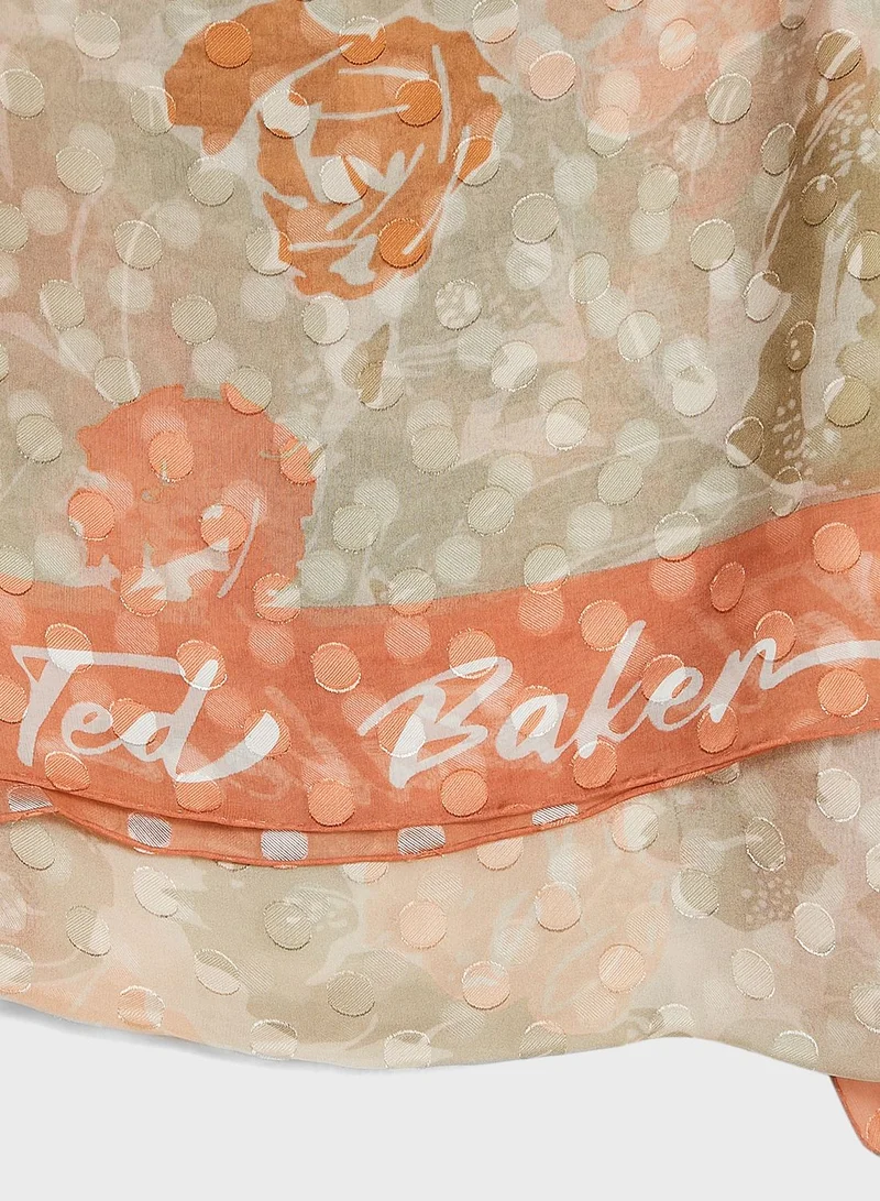 Ted Baker Alanny Floral Printed Long Scarf