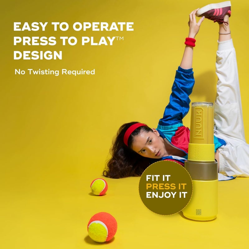 NUUK KRUSH Blender Mixer Grinder | 500W Personal Smoothie Blender with 24,500 RPM | 6-Leaf Blade | Compact Mixer Grinder for Gym, Office, Kitchen | BPA-Free 460ml Go Jar™ | Titanium Alloy Build - Image 5