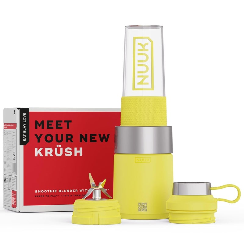 NUUK KRUSH Blender Mixer Grinder | 500W Personal Smoothie Blender with 24,500 RPM | 6-Leaf Blade | Compact Mixer Grinder for Gym, Office, Kitchen | BPA-Free 460ml Go Jar™ | Titanium Alloy Build - Image 1