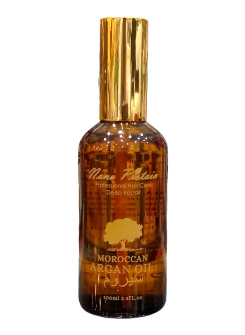 نانو_بروتين سيروم الإصلاح العميق بزيت الأرجان المغربي للشعر-100مل - Image 1