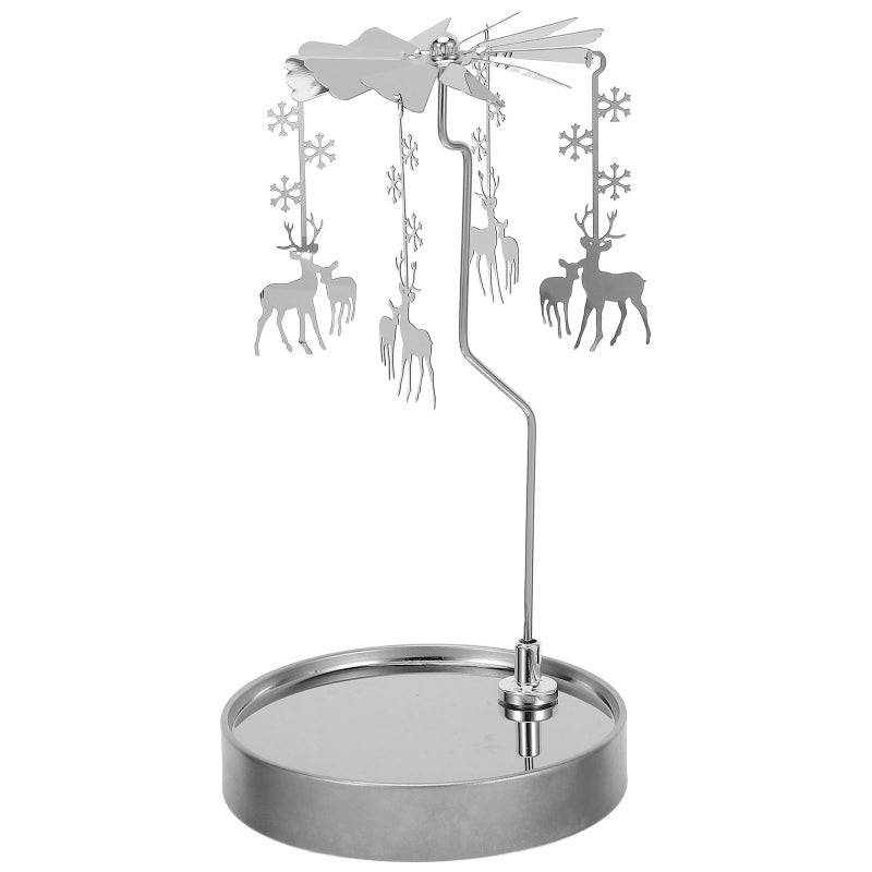 Rotating Candle Holder - Candle Holder Carousel With Tray For Table Centerpiece Holiday Valentine'S Day - Image 1