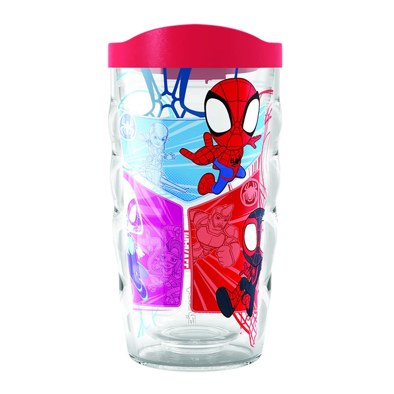 Tervis Marvel Spider Man Spidey and Friends Made in USA Double Walled Insulated Tumbler Travel Cup Keeps Drinks Cold  Hot 10oz Wavy Classic