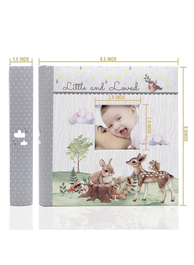 Holoary Baby Photo Album 4” x 6” 160 Photos, Newborn Baby Keepsake Gifts for Baby Boy/Girl and New Parents, Woodland Animals Design - Image 2