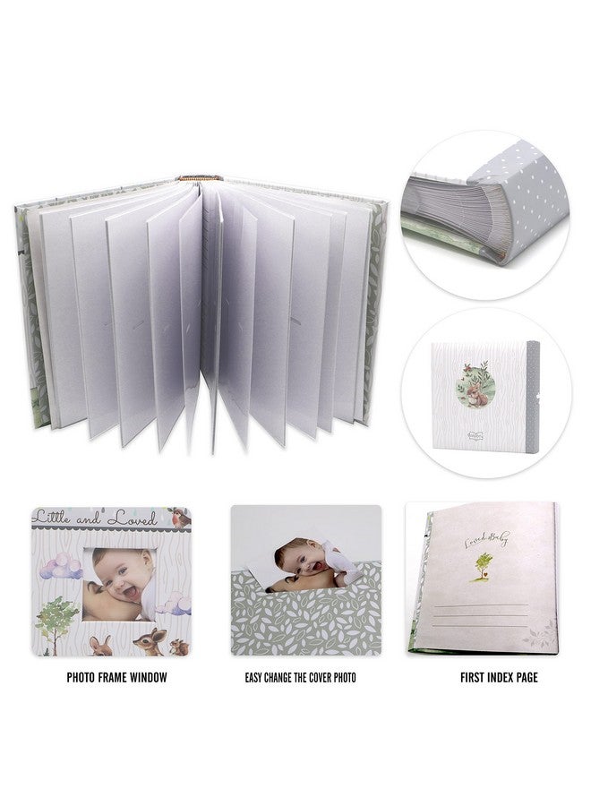 Holoary Baby Photo Album 4” x 6” 160 Photos, Newborn Baby Keepsake Gifts for Baby Boy/Girl and New Parents, Woodland Animals Design - Image 3