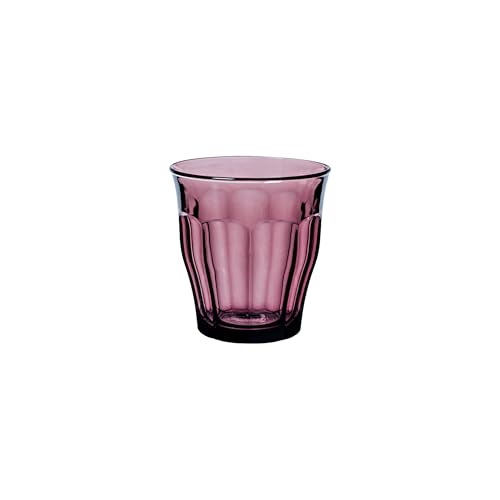 Duralex® France Picardie Plum, 250ml Set of 4, Tempered Glass Tumblers | Durable, 3X Stronger, Dishwasher/Microwave-Safe | Whiskey, Water, Juice Glasses | Ultra-Scratch Resistant - Image 1