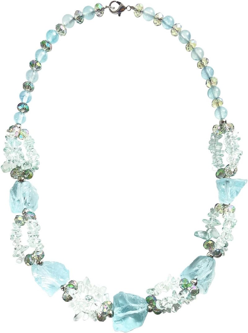 Excefore Boho Chunky Beaded Necklace Set with Natural Stones – Handmade Layered Jewelry for Women, Trendy Summer Fashion Accessory, Durable Lightweight Gift Idea for Casual & Bohemian Outfits - Image 1