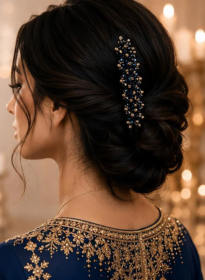 Take Two Crystal Beaded Hair Stick and Hair Bun Maker