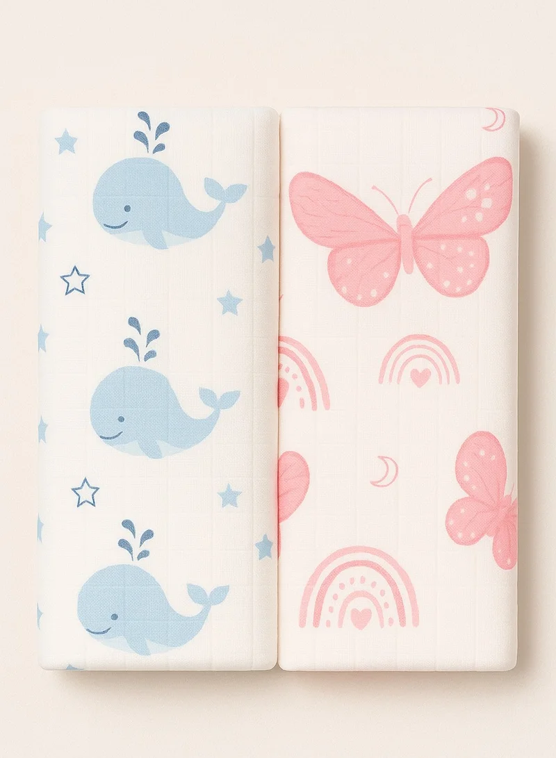 تامي تومي – لفافات أطفال مطبوعة لحديثي الولادة (عبوة من 2)