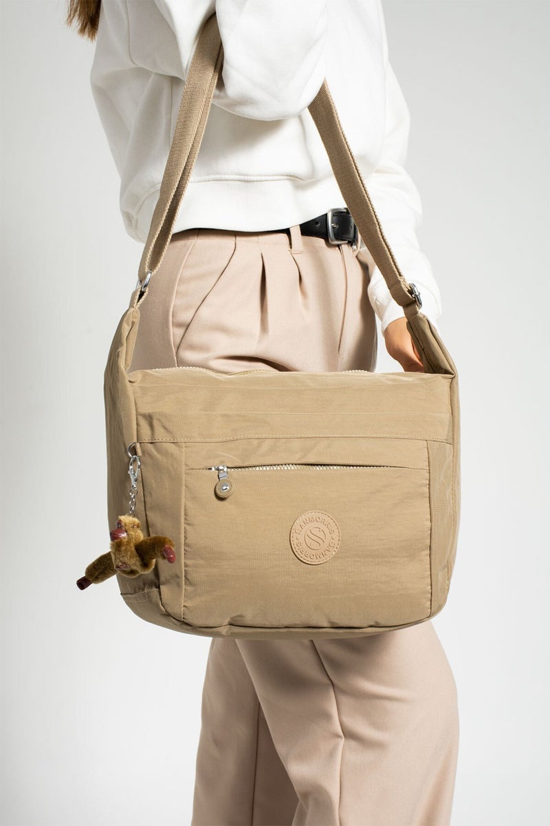 Sanmorris Women's Waterproof Fabric Multi-Eye Crossbody School Travel and Shoulder Bag  - Image 1