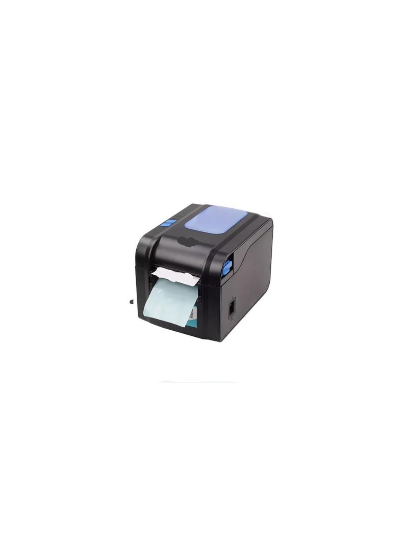 Thermal Barcode Sticker Printer – High-Speed Label Printer for Bulk Printing, USB Connection – Black  - Image 1