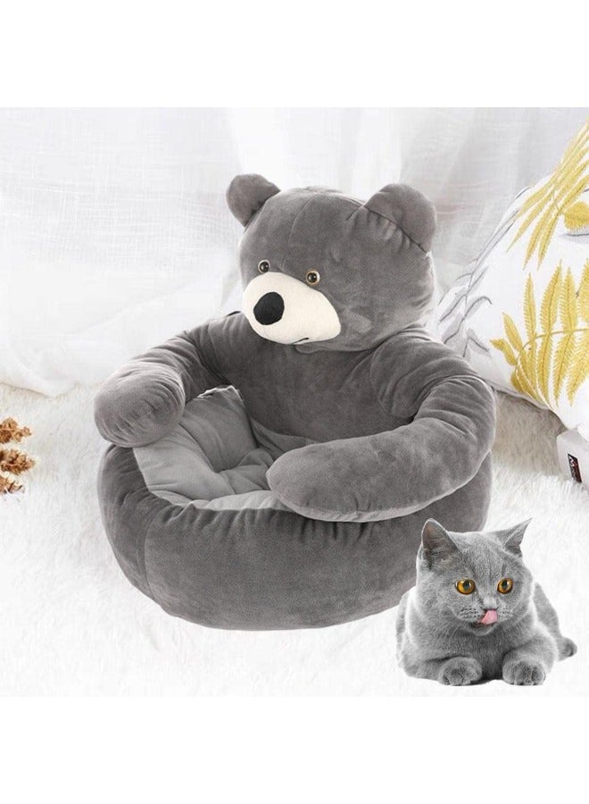 PETSARY | Bear Hug bed Cuddler Bear Dog Beds, Super Soft Plush Pet Beds, Warming Comfy Calming Dog Bed, Warm Lovely Bear Hug Plush Nest Washable Cat Bed For small dogs - Image 4