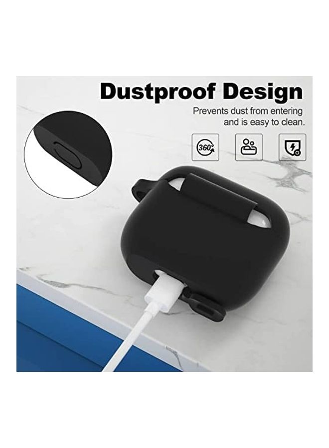 Black Protective Silicone Case for Apple AirPods Third Generation - Image 3