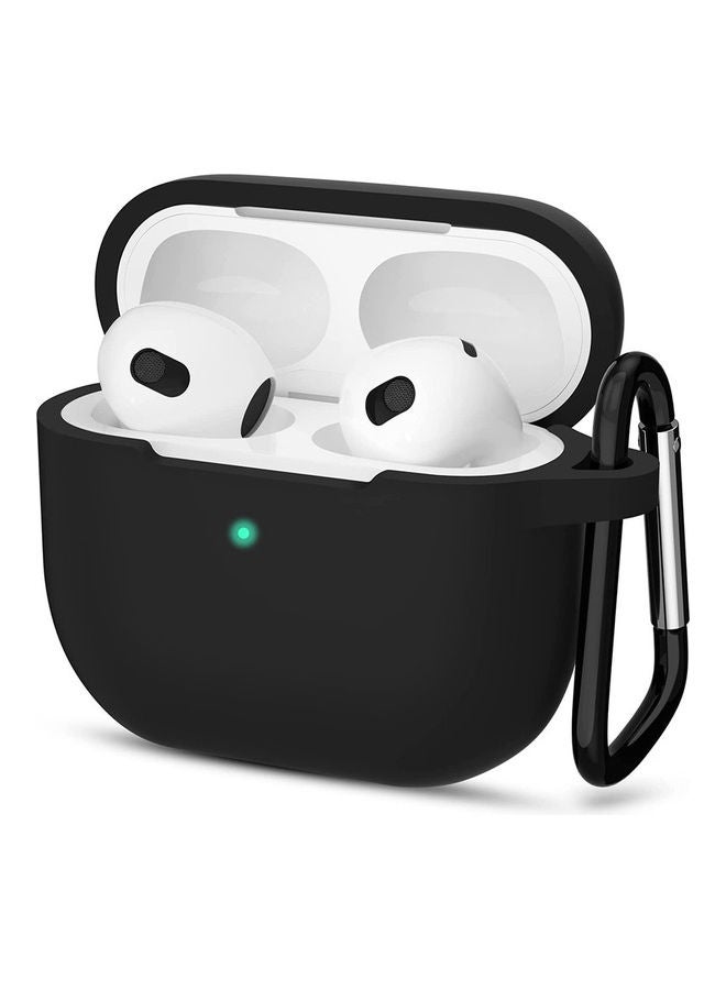 Black Protective Silicone Case for Apple AirPods Third Generation - Image 1