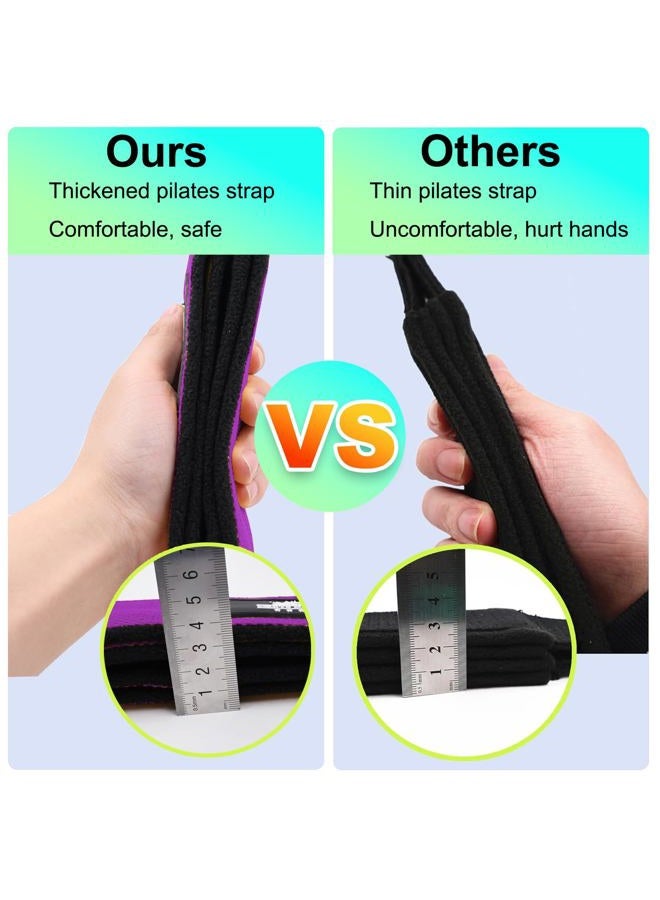 Lights Mountain 1 Pair Pilates Double Loop Straps for Reformer, Fitness D-Ring Straps Handle, Yoga Exercise Accessories for Home Gym Workout - Image 3