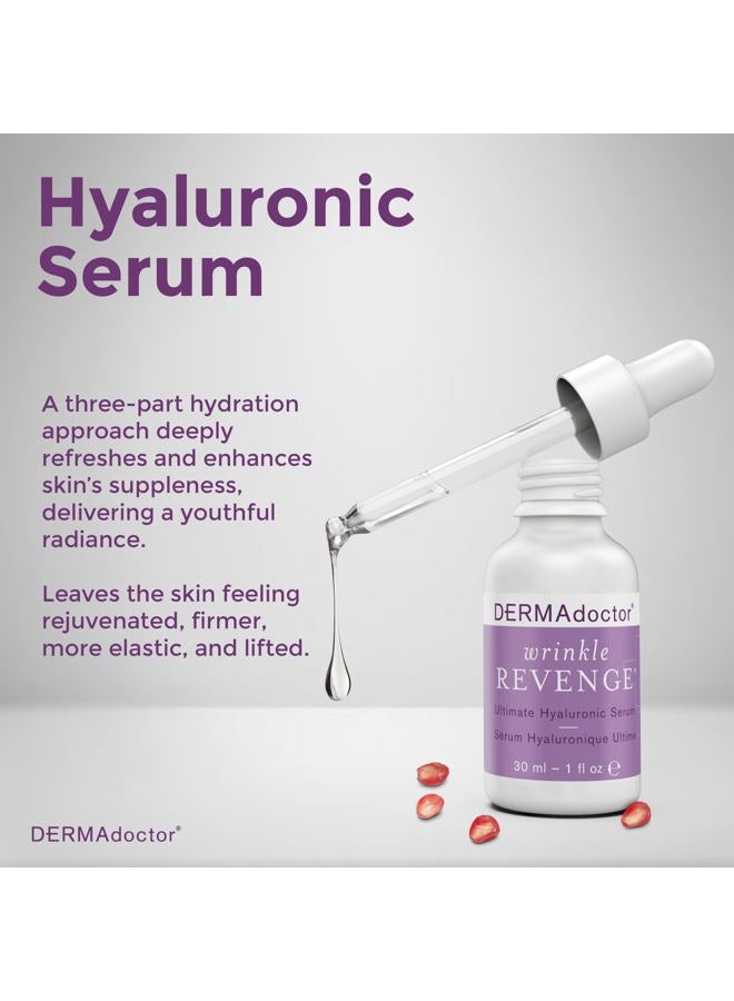 DERMAdoctor سيروم الهيالورونيك أسيد المضاد للشيخوخة من ديرماتولوجيست، سيروم مرطب، حشو تجاعيد و برايمر مرطب خالي من العطور - 1 أونصة سائلة - Image 2