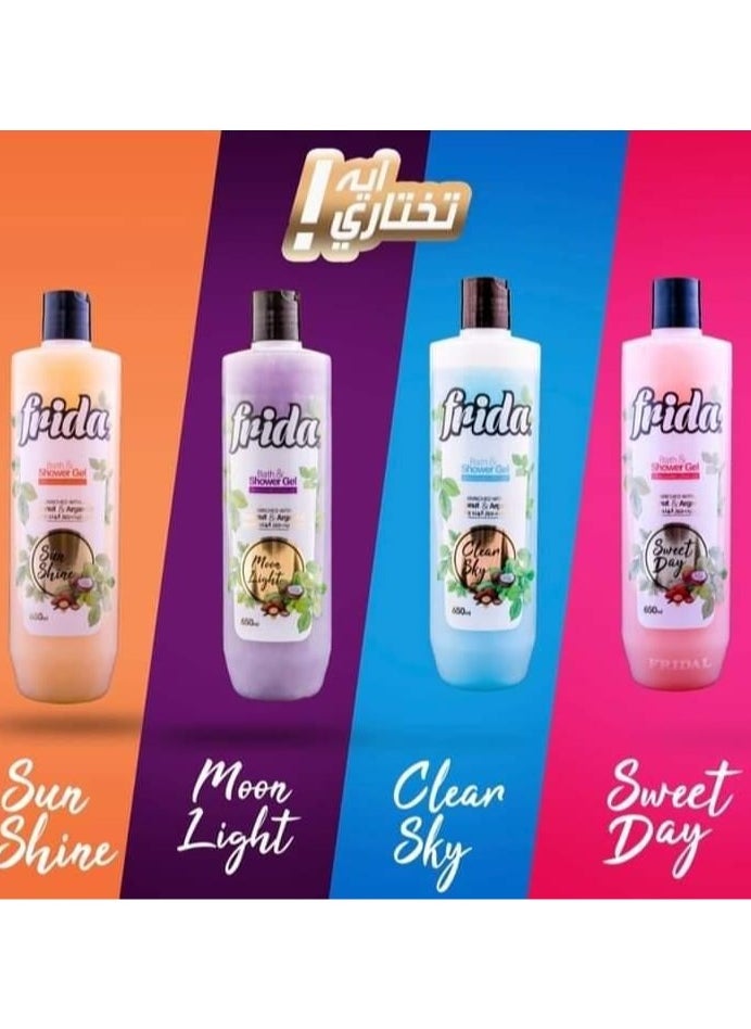 Frida - Frida Bath & Shower Gel Moon Light 650 Ml + Lofa Multi Color - Image 1